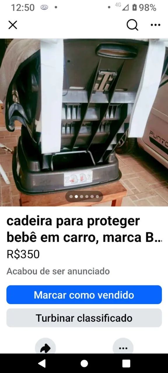 cadeira pra levar criança em carro - Foto 6