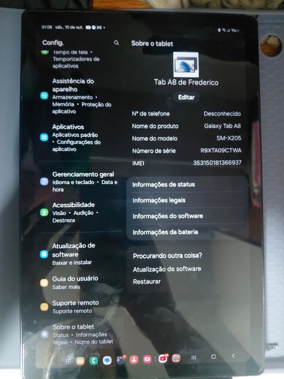 Tablet A8 Modelo X205  - Foto 3