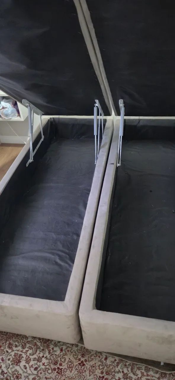 Cama Box Casal Super Conservado e Cabe Muita Coisa - Foto 3