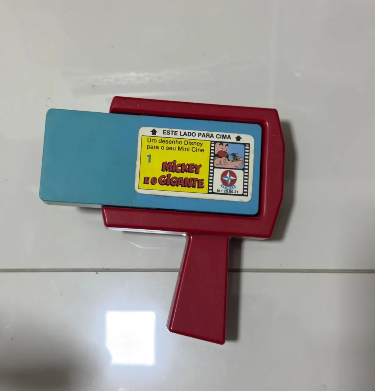 Mini Cine brinquedo clássico anos 80