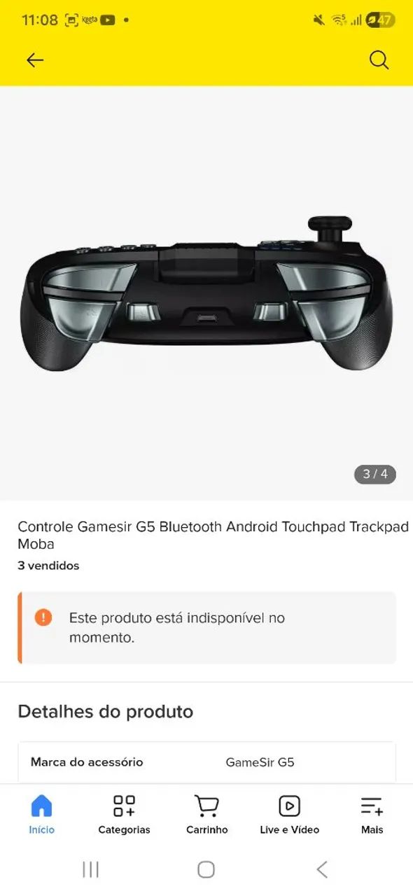 Controle para celular GameSir G5  - Foto 3
