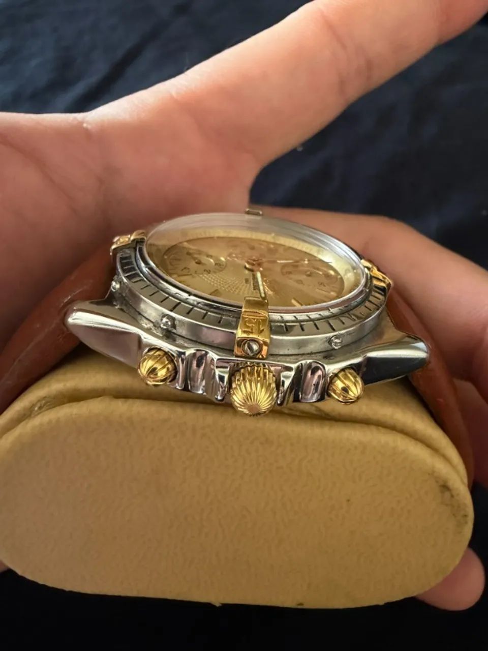 Breitling Chronomat 81950 Automático Aço/Ouro Caixa Original - Foto 3