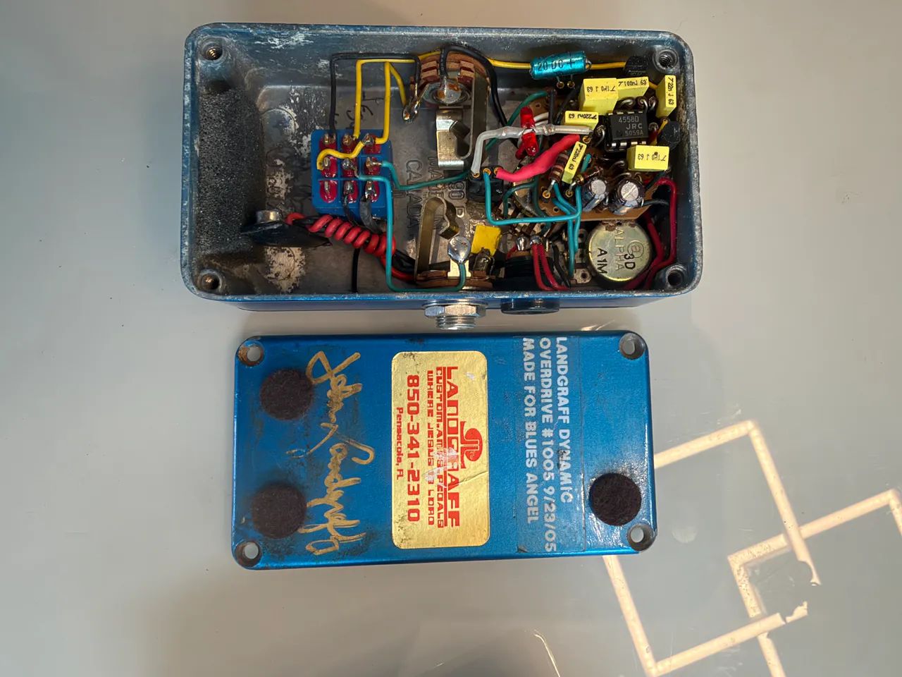 【Pedalman / Landgraff】 818 Overdrive Pedal Landgraff Dynamic Overdrive LDO - Instrumentos musicais