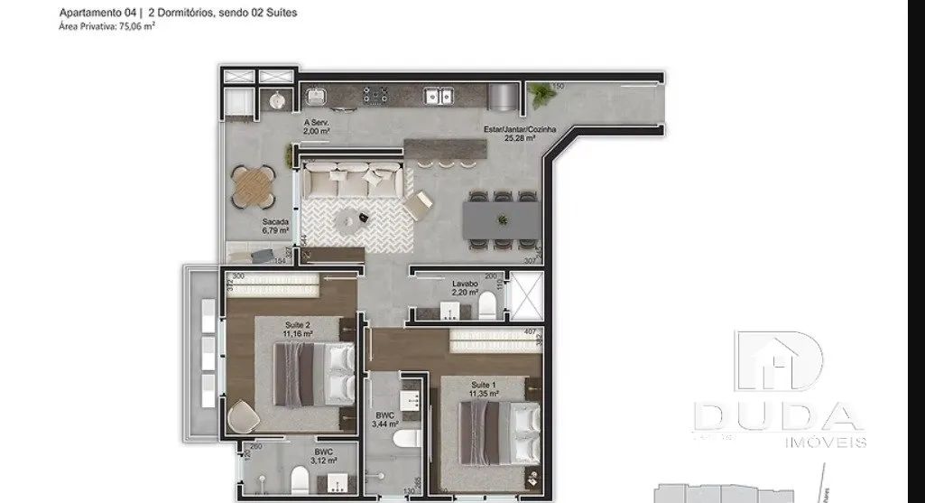 Apartamento 2 suítes para alugar na Trindade - Foto 5