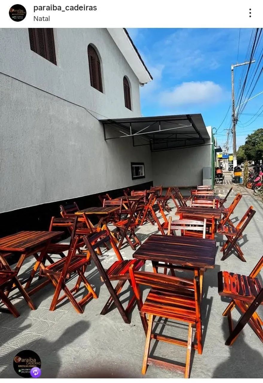 Mesas e Cadeiras em Madeira  - Foto 4