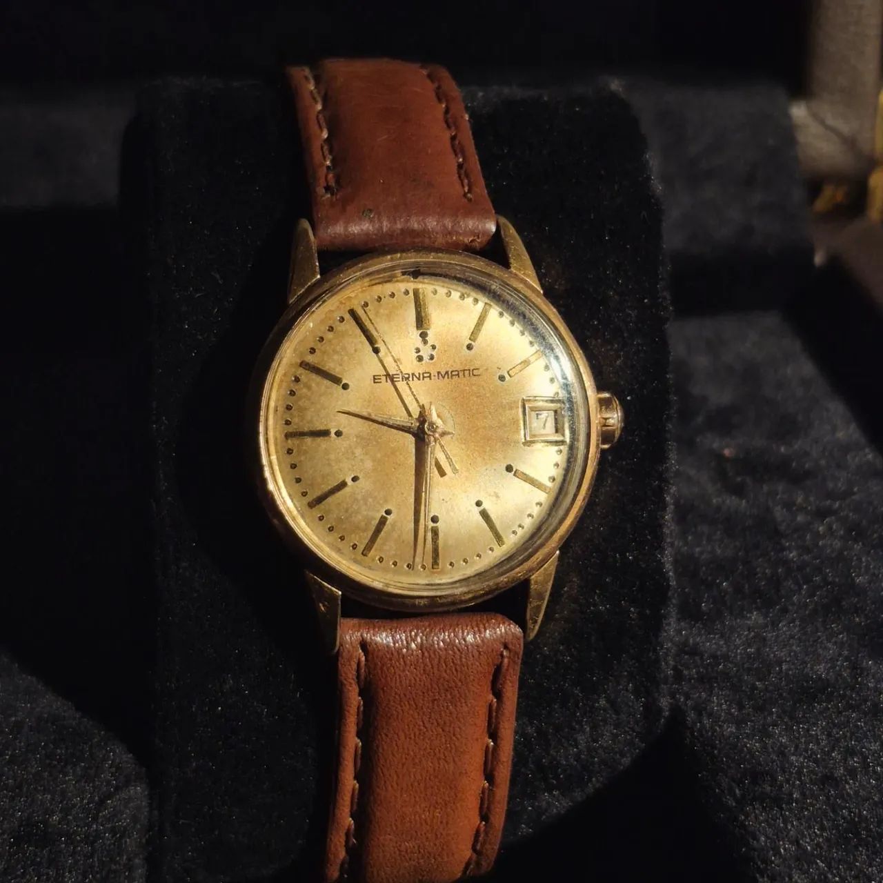 ETERNA MATIC | DATE | PLAQUE D'OR | 1964 - Foto 4