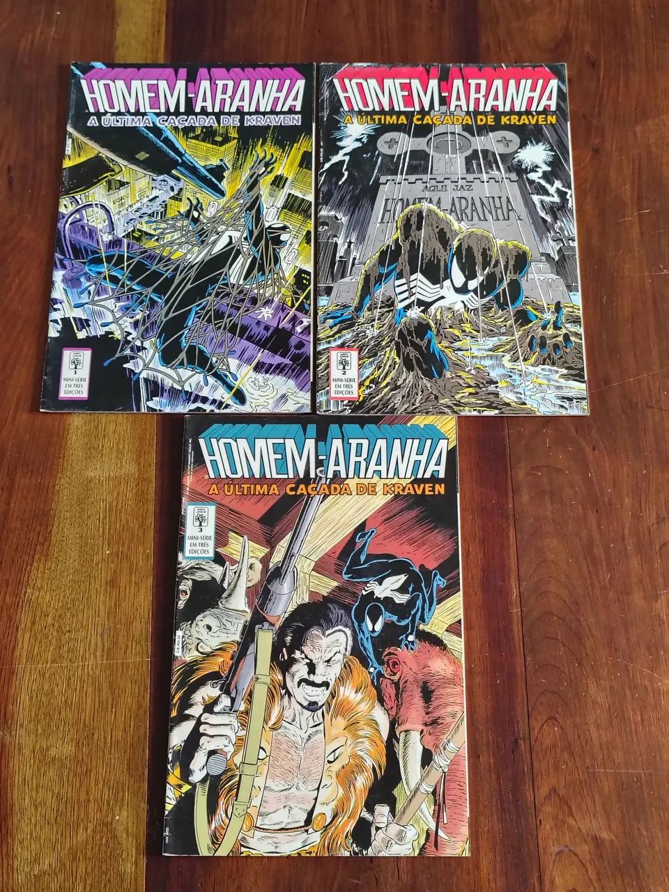 Homem-Aranha: A Última Caçada de Kraven Minissérie Completa 1 ao 3  (Editora Abril) 