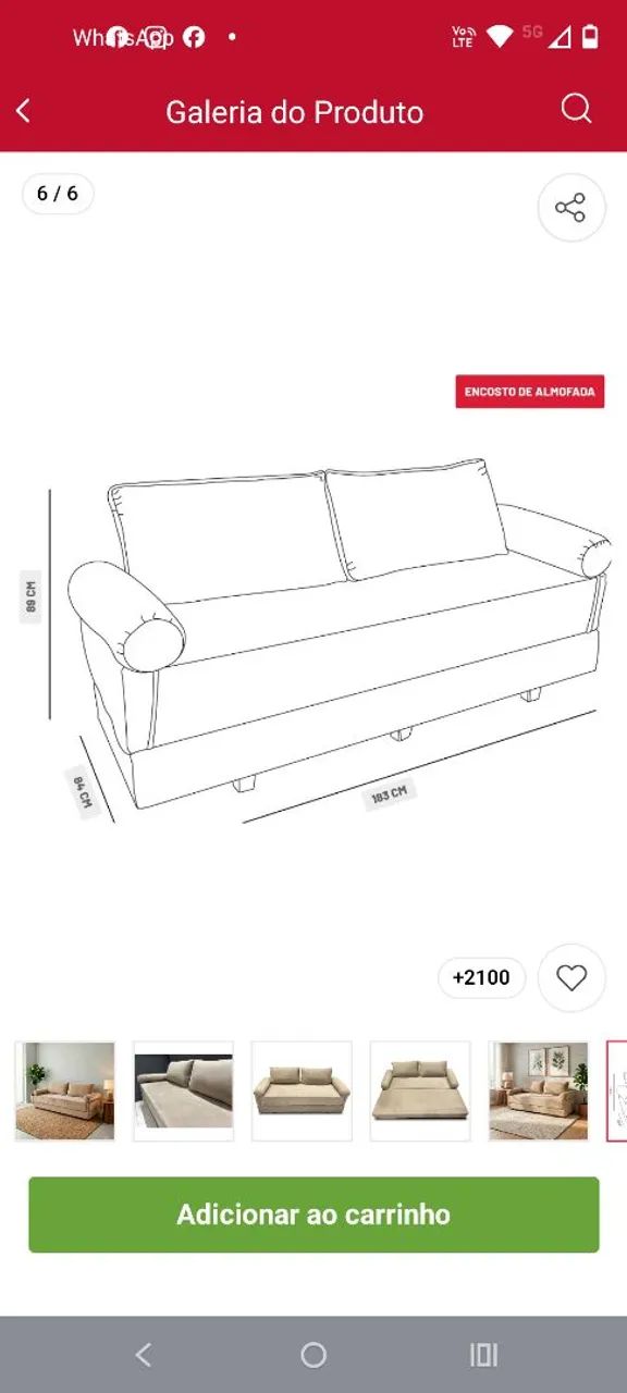 Sofá cama casal ou solteiro  - Foto 3