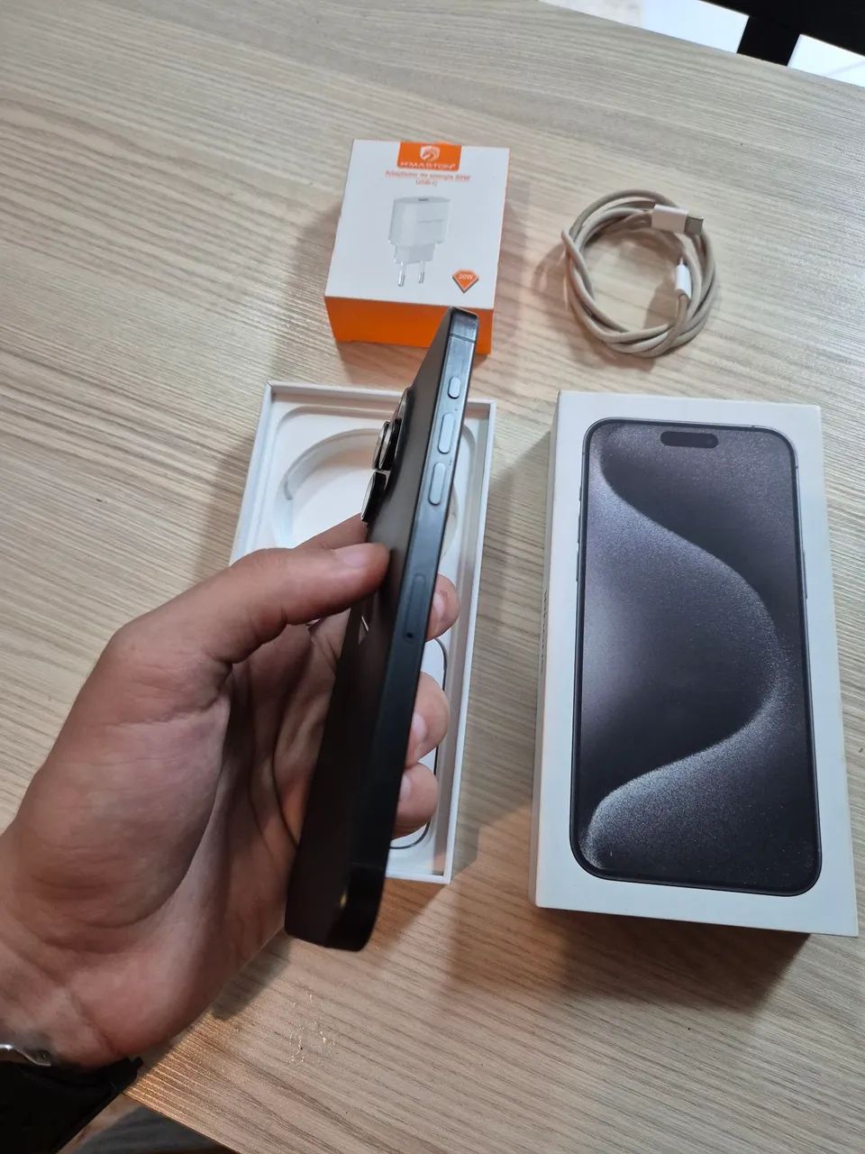 Iphone 15 Pro Max - Titânio Black - 256gb (Seminovo) - Foto 3