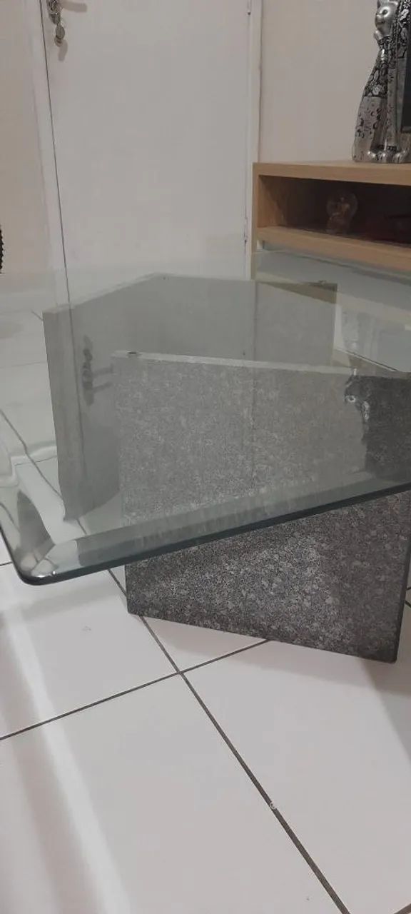 Mesa e centro de vidro - Foto 2