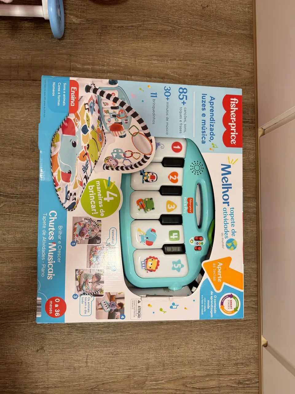 Fisher-Price Baby Ginásio para Bebês Pianinho Brilha e Cresce