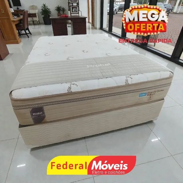 Cama Box Casal 1,38m Base + Colchão c/ Molas SUPER OFERTA