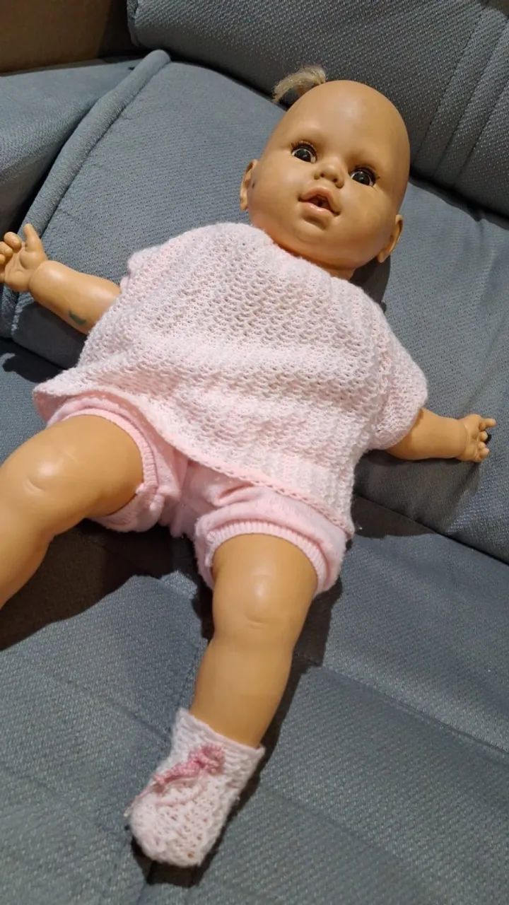 BONECA ANTIGA BEBEZINHO MENINA