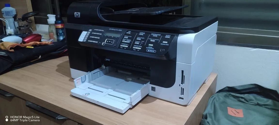 impressora hp office jet pro 8500 sem cabo de força e sem cartuchos de impressão