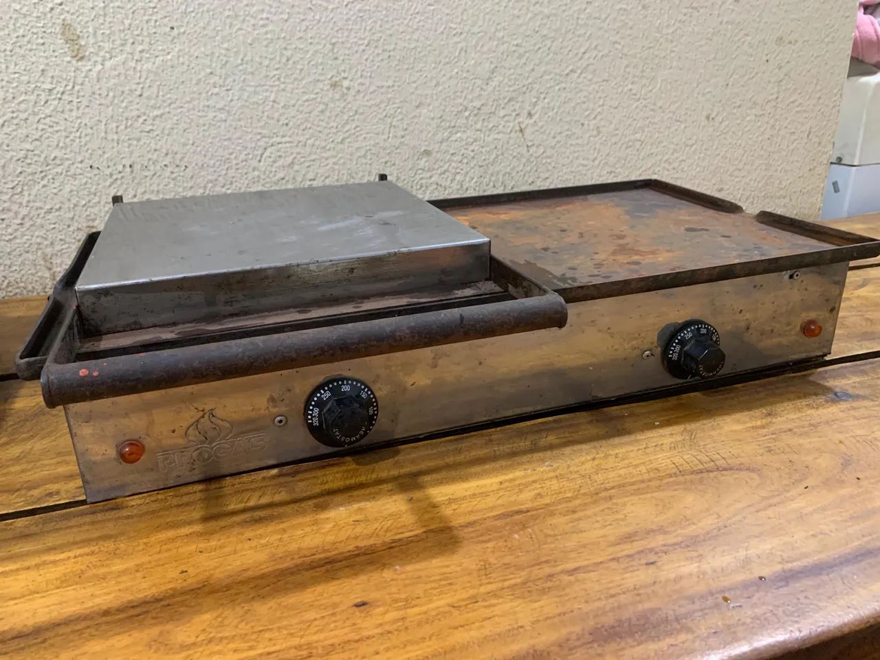 Chapa Grill Elétrica Progás Dupla com Prensa - Profissional - Goiânia - Foto 3