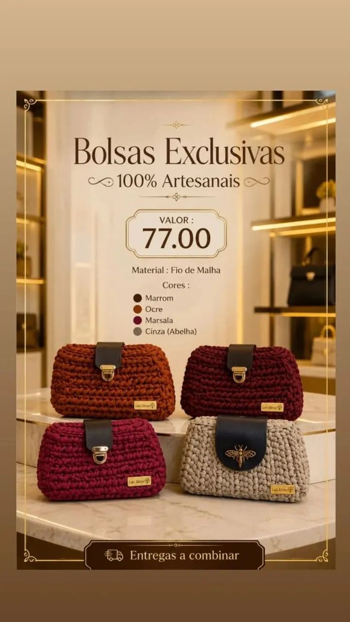 Lindas Bolsas e carteiras artesanais  - Foto 3