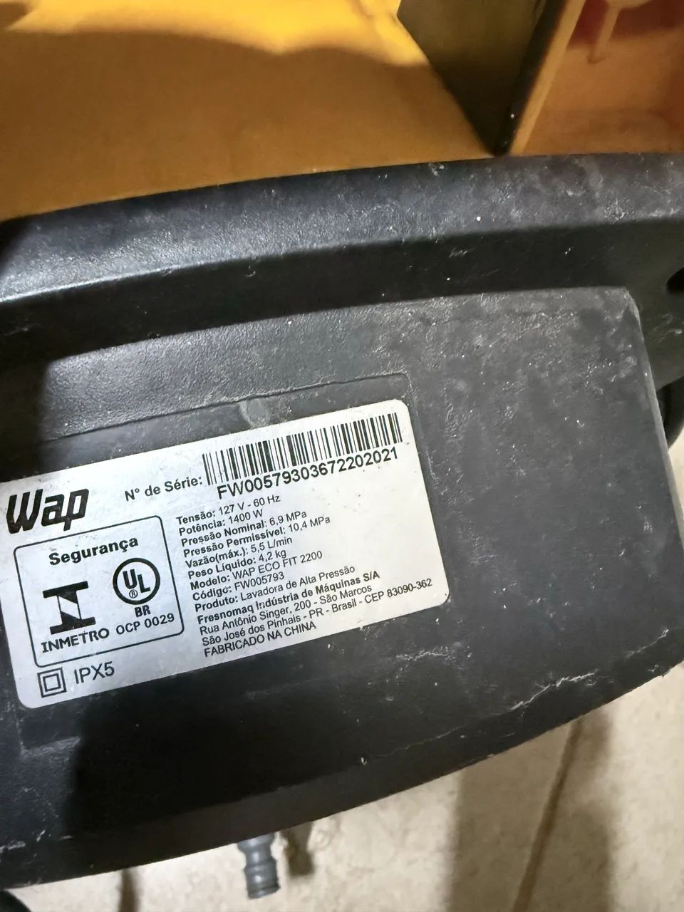 Vendo lavadora auto pressão wap - Foto 3