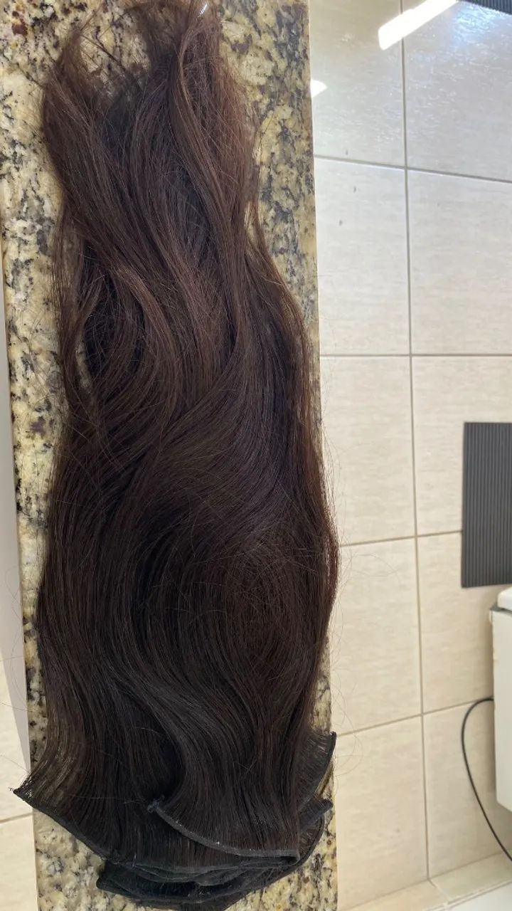 Cabelo humano liso 60cm - Foto 2