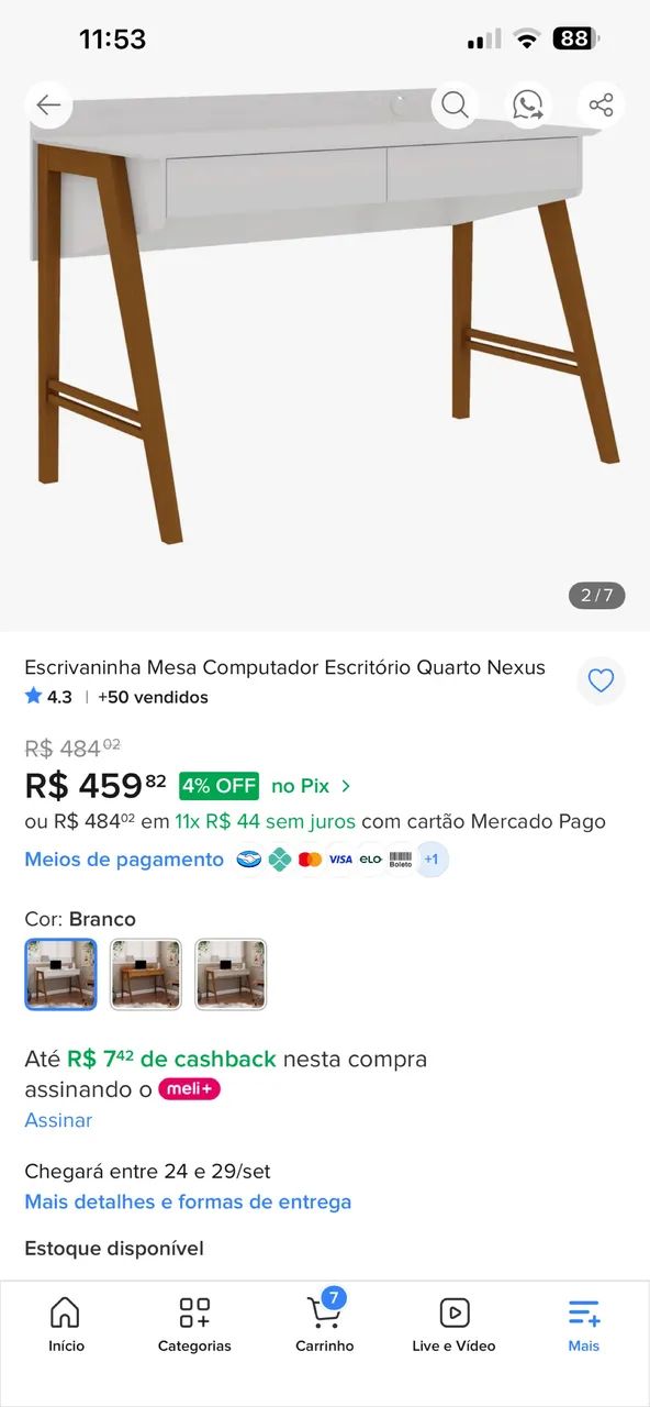 Mesa Escrivaninha  - Foto 3