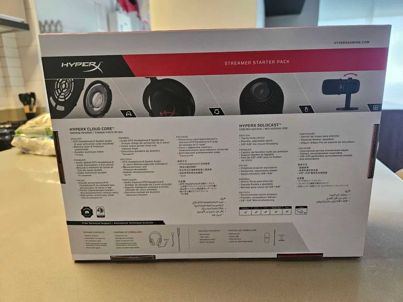 Kit HyperX Streamer Starter Pack Novo | Cloud Core + SoloCast - Foto 2