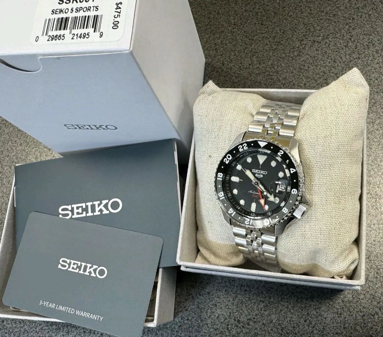 Seiko 5 Sports GMT Black Automático Full Set- SSK001 - Foto 4