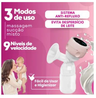  Extratora Bomba Elétrica Tirar Leite Materno  - Foto 3