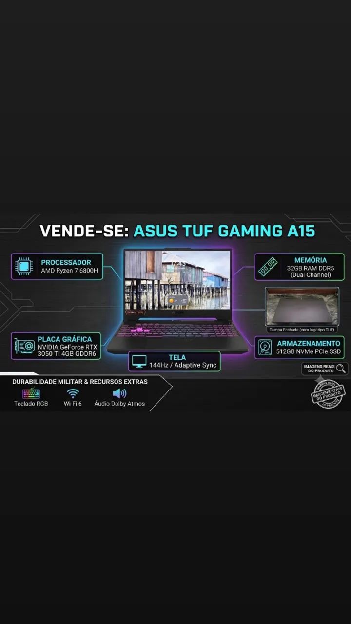 Notebook ASUS Tug Gaming A15