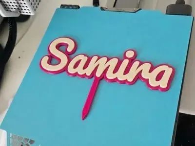 Topo de bolo personalizado impresso em 3D - Foto 3