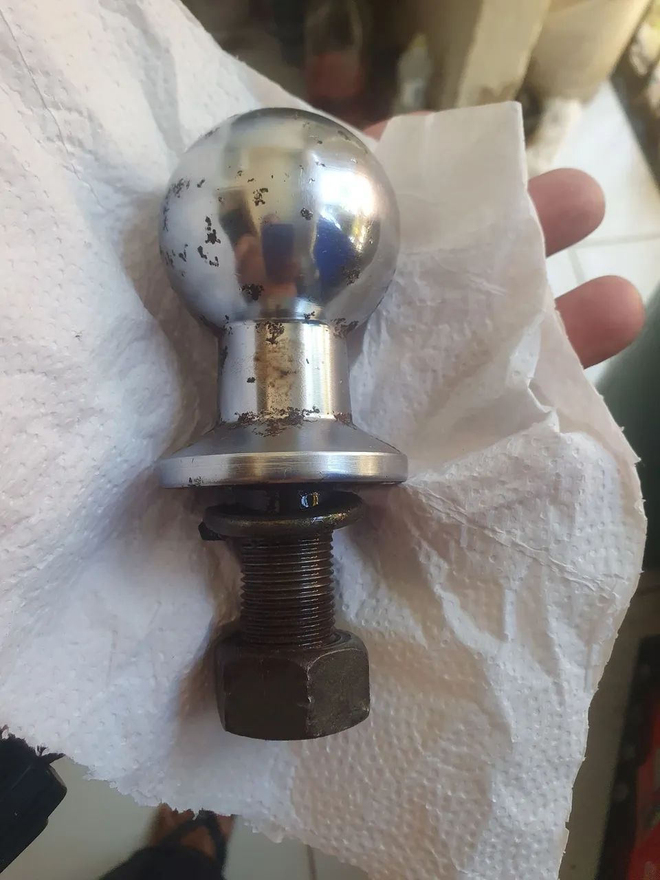 Esfera para reboque de carro 