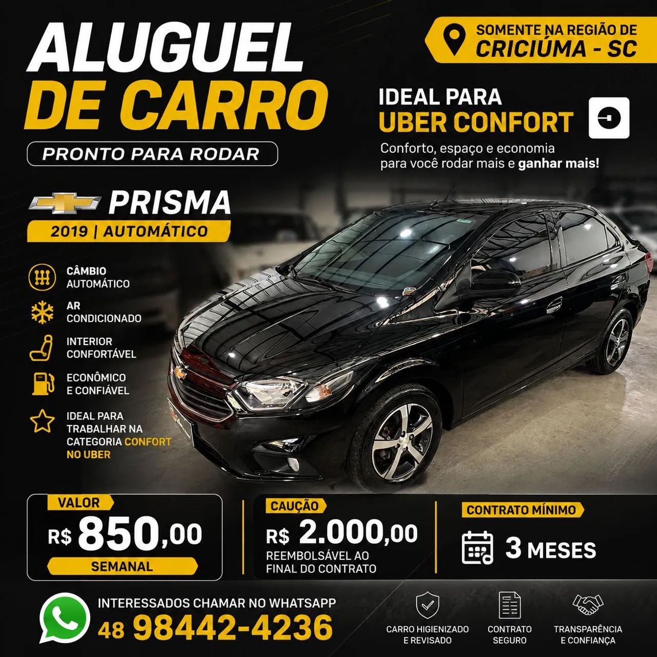 Alugo carro 2019 automático  - Foto 2