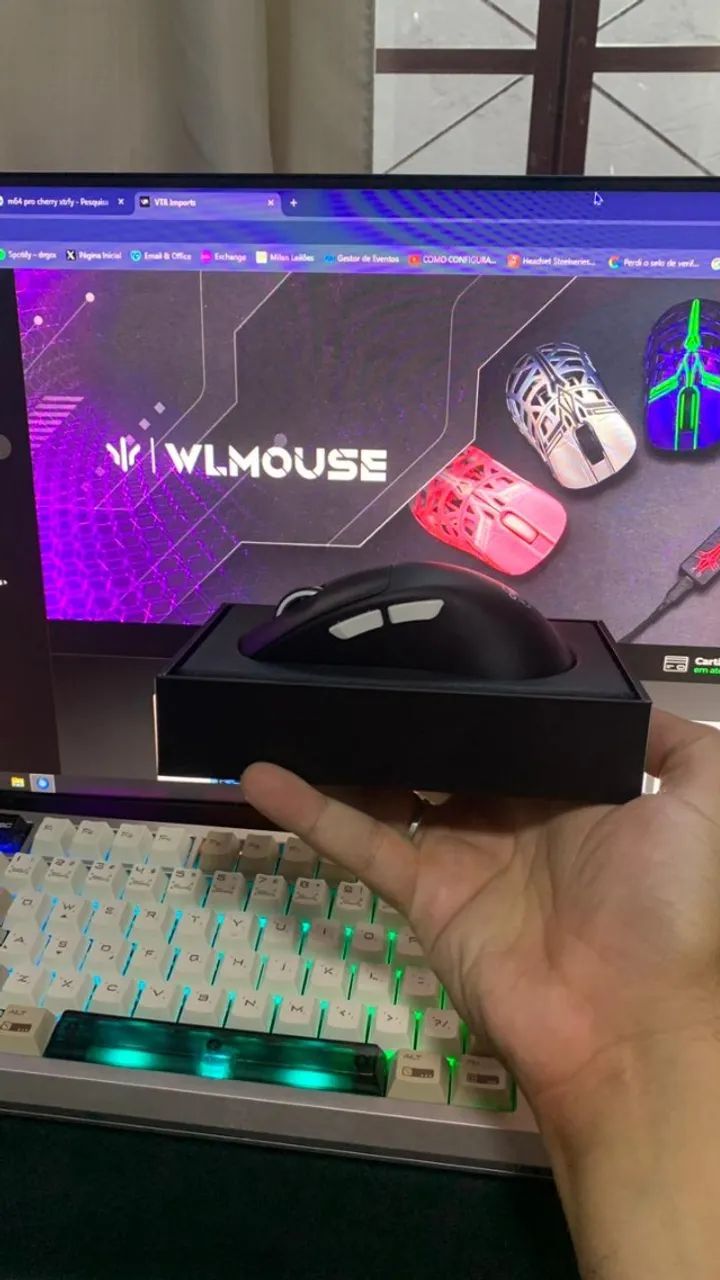 Mouse Cherry Xtrfy M64 Pro Wireless 8khz - PRETO  - Foto 3