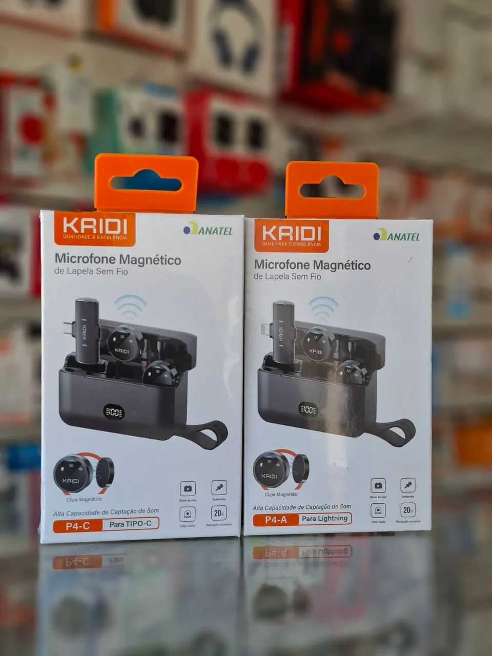 Microfone lapela duplo profissional IOS e android - entrega em slz e região 