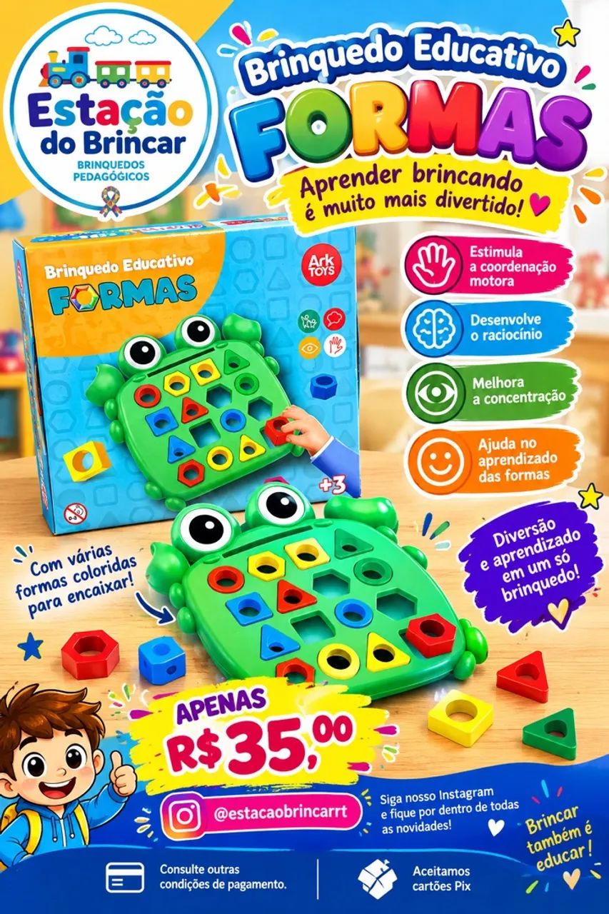 Tabuleiro de encaixes Sapo 