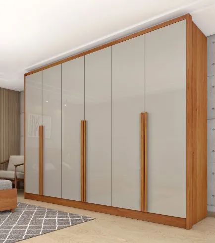 Guarda roupa Realeza mdf com pés de madeira 