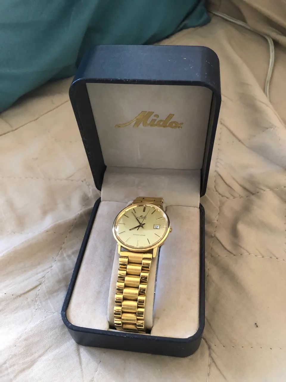 Relogio Mido Ocean Star dourado