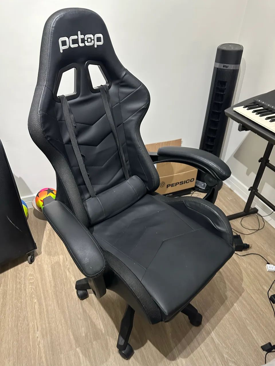 Cadeira Gamer Preta com LED  - Foto 3