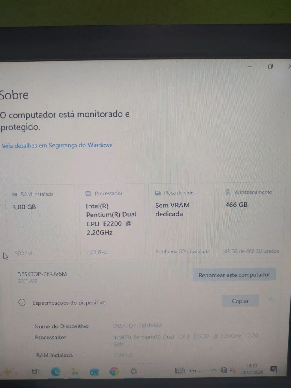 Pc para estudos e vídeos  - Foto 3