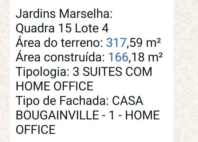 JARDINS MARSELHA, SOBRADO 3 SUITES + HOME OFFICE - Foto 2