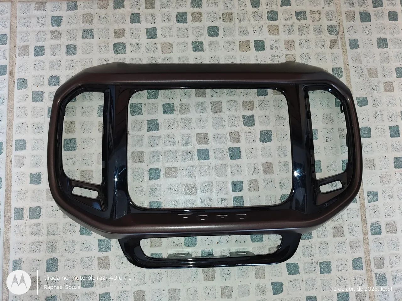 Moldura multimídia original Fiat Toro Ranch 2021 - Peças para