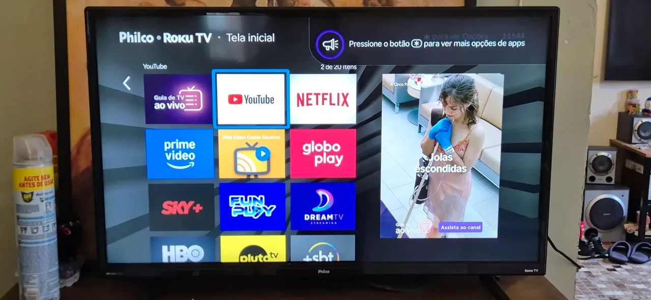 Tv Smart Philco Roku 32 polegadas 