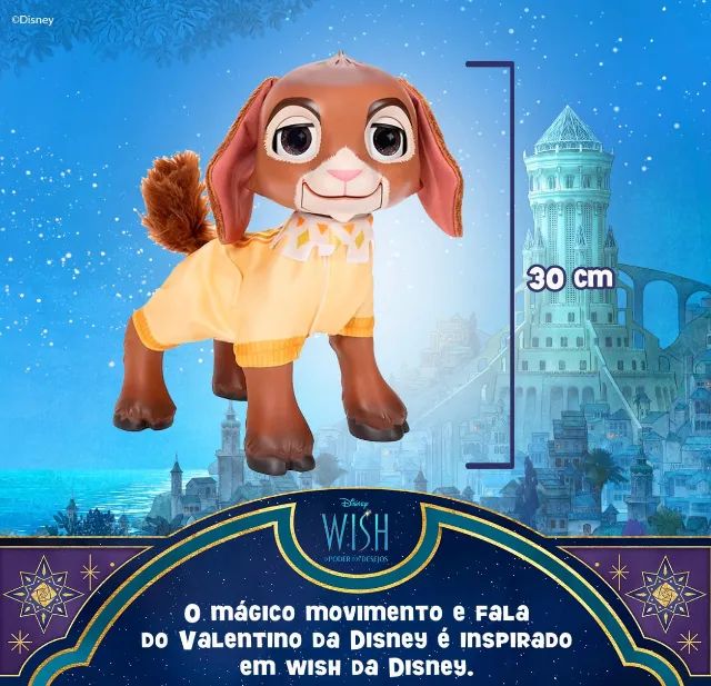 Sunny Boneco Wish Disney Valentino e Estrela O Poder dos Desejos com Luz e Sons - Foto 5