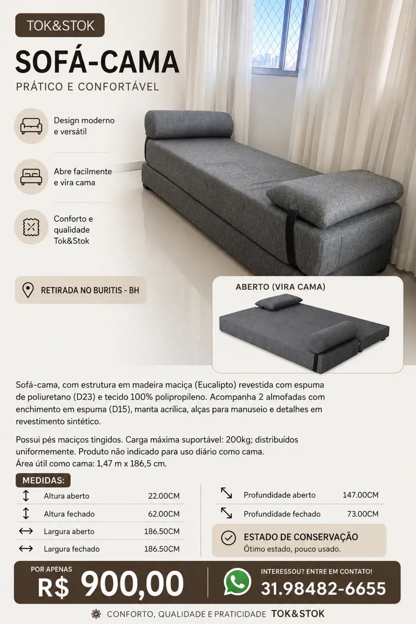 Sofá cama TokStok