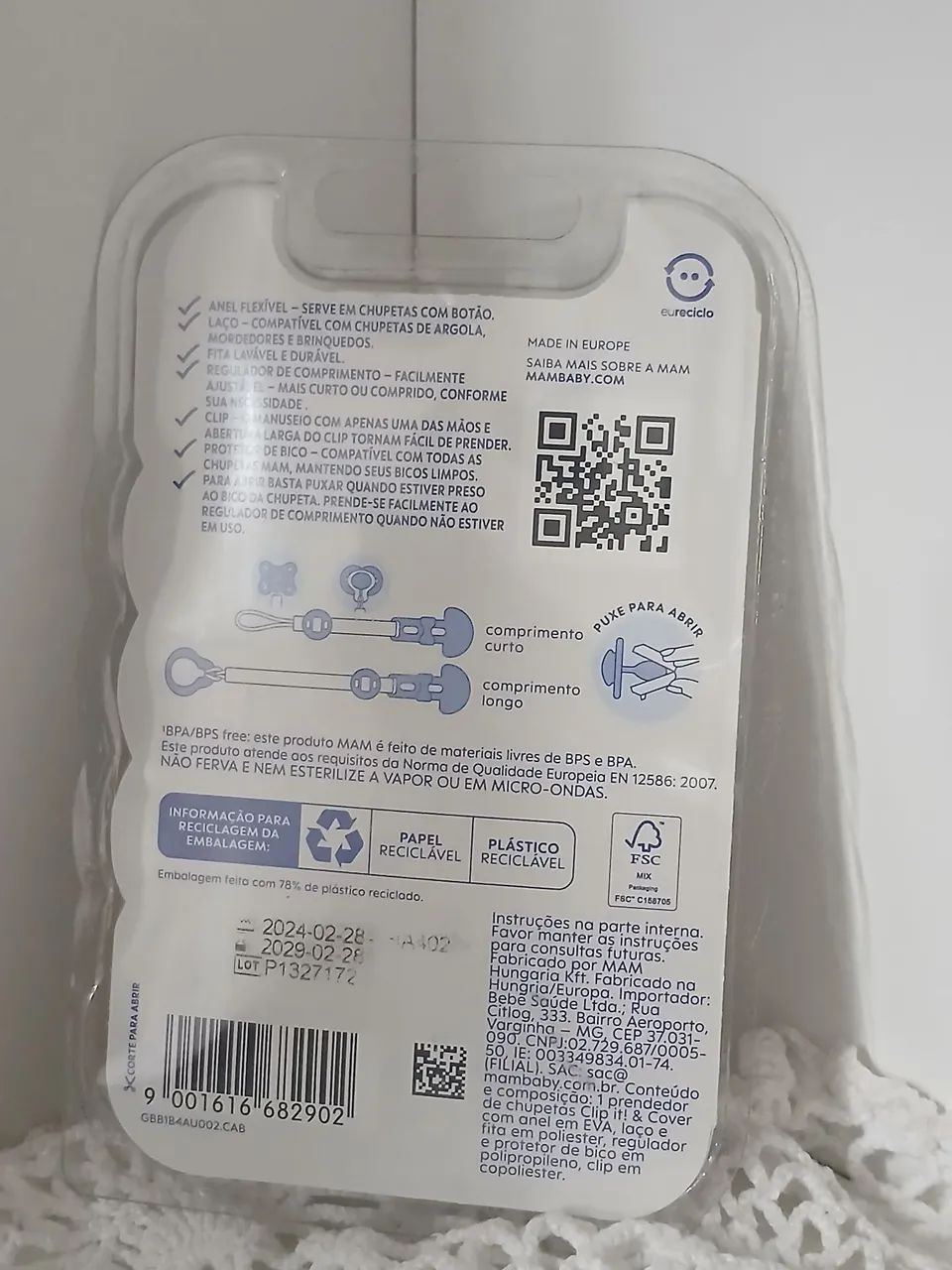 Prendedor de chupeta  - Foto 3