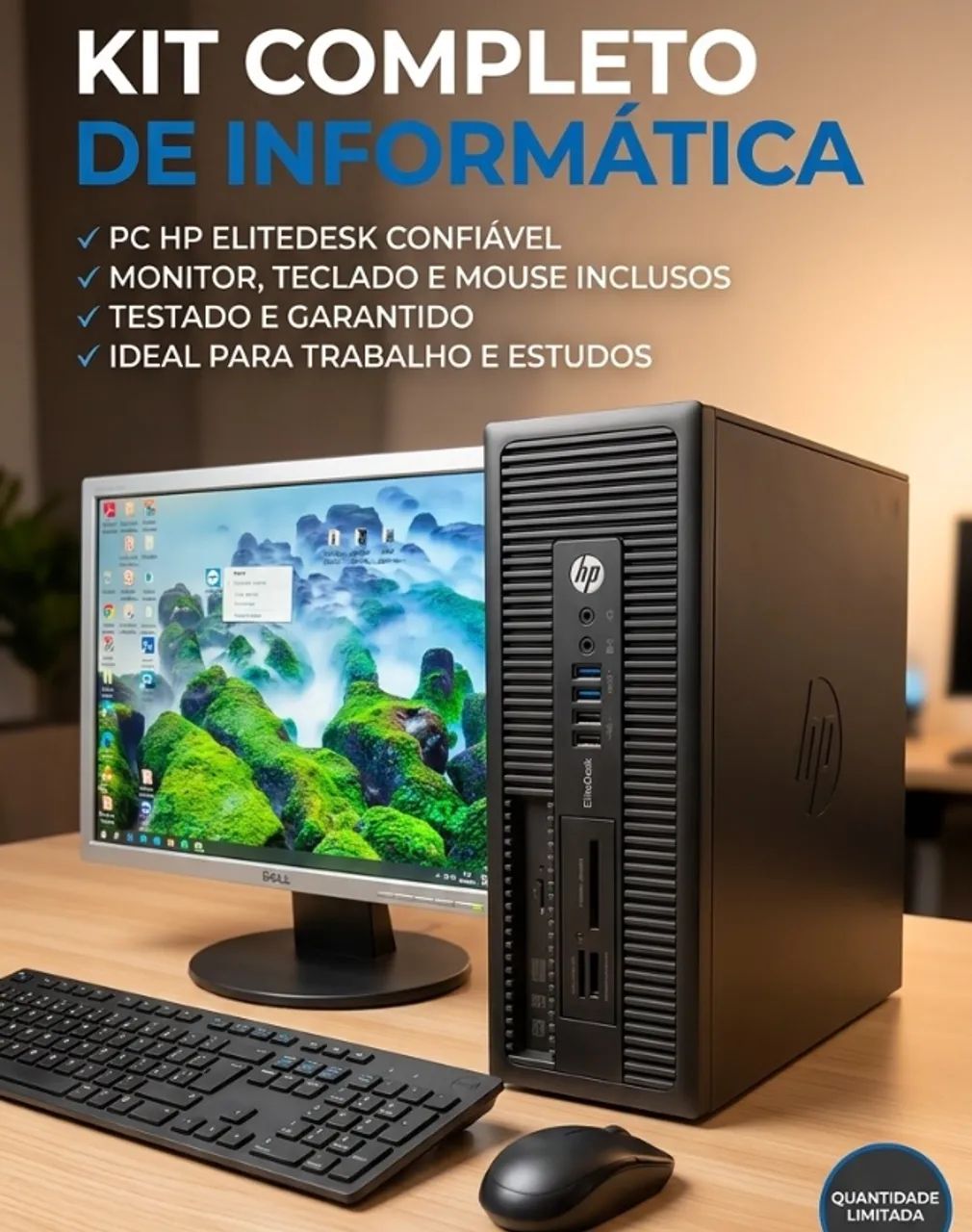 Computador completo HP Elitedesk 800 G1 SFF 