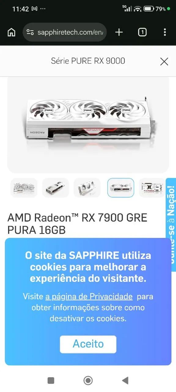 Saphire Pure RX 7900GRE - Foto 2