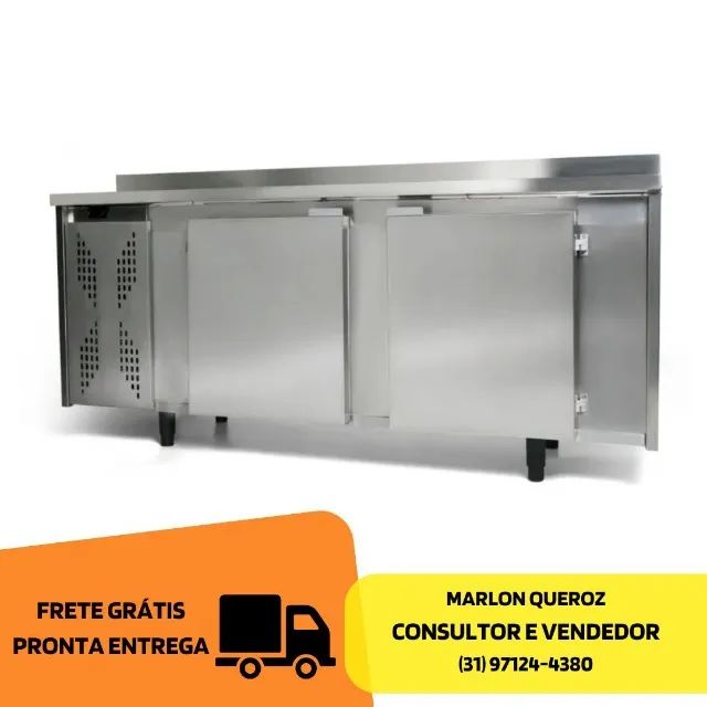 Balcão de Encosto Inox 2M Polar