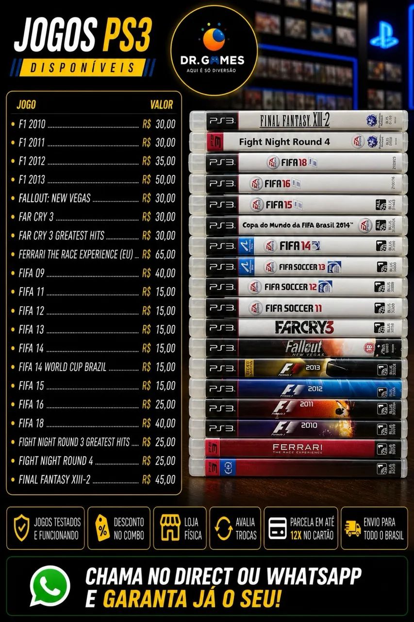 Jogos PS3 - F