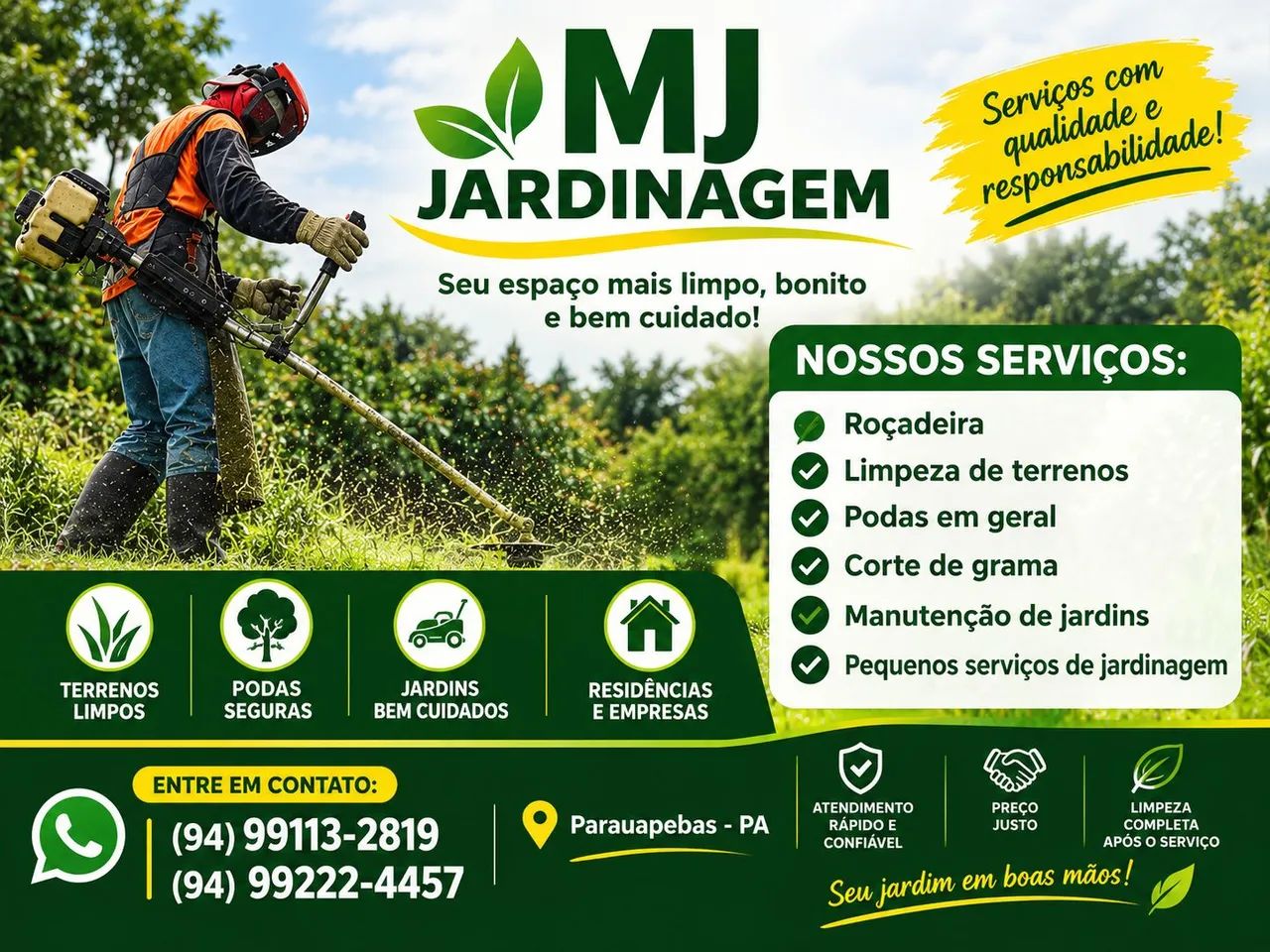 Jardinagem Profissional | Preço Justo
