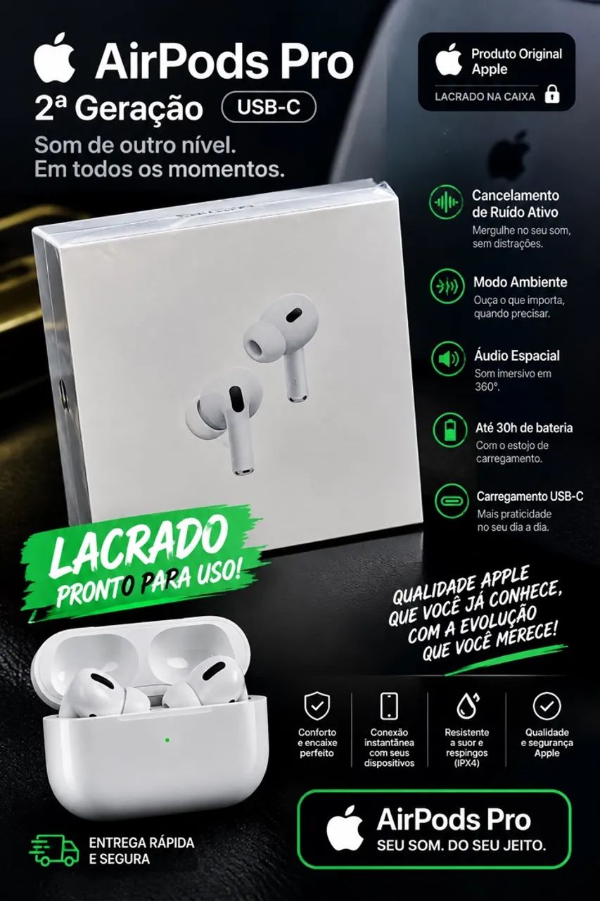 Fone air pods original lacrado  - Foto 3