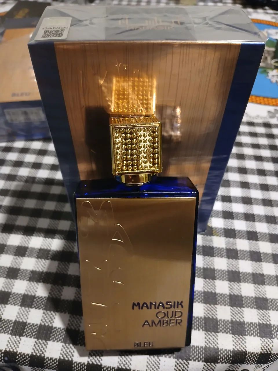 VENDO PERFUME MANASIK OUD AMBER BLEU 100ML - Foto 2